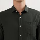 Men's Dark Forest Green Classic Formal Shirt, Dark Green, small image number null