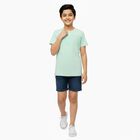 Boys' Half Sleeves T-Shirt, हल्का हरा, small image number null