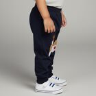 Infants' Navy Blue Reindeer Applique Cotton Blend Pyjama, नेवी ब्लू, small image number null