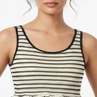 Women's White Scoop Neck Peplum Top, White, small