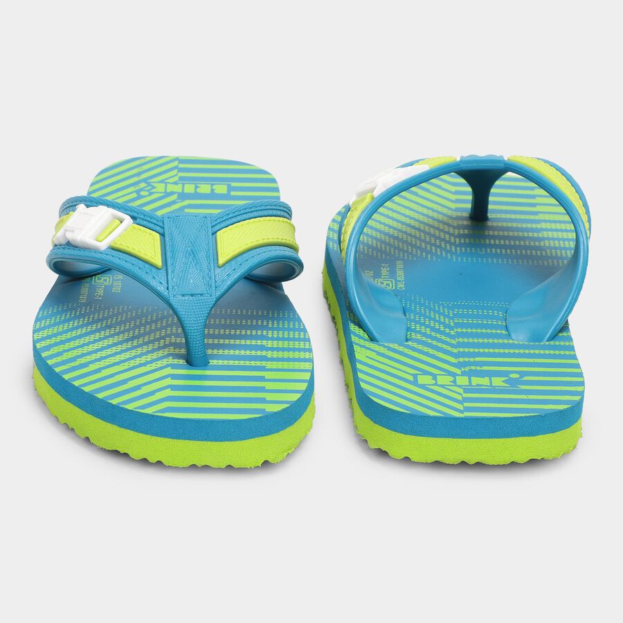 Boys' Slipper, Teal Blue, large image number null