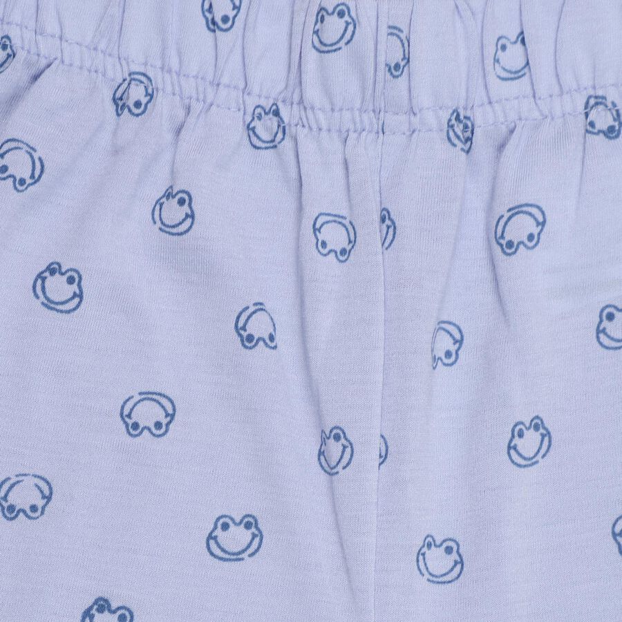 Girls' Light Lavender Printed Elastic Waist Pyjama, हल्का नीला, large image number null