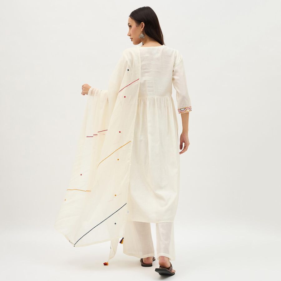 Ladies' Kurta, ऑफ व्हाइट, large image number null