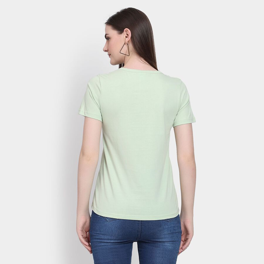 Ladies' 100% Cotton Top, Light Green, large image number null