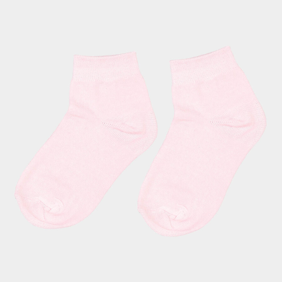 Girls Solid Basic Socks, Light Pink, large image number null