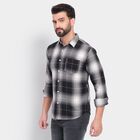 Men's 100% Cotton Casual Shirt&nbsp;&nbsp;, काला, small
