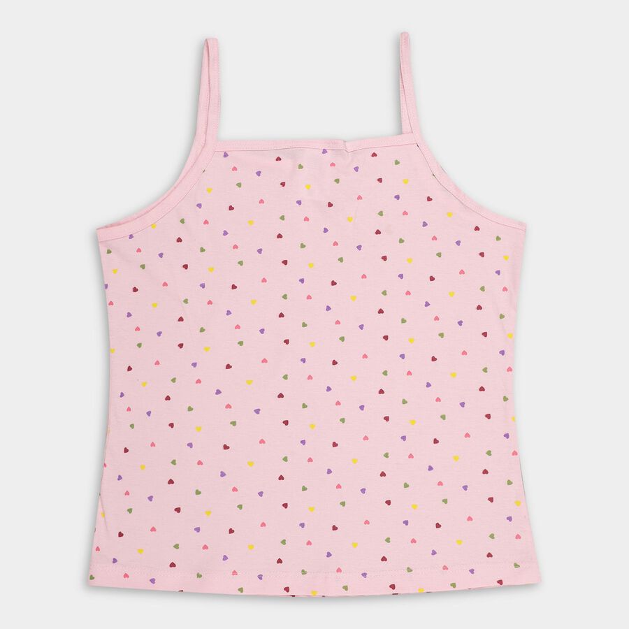 Girls' 100% Cotton Vest (Pack of 2), लाइलेक, large image number null