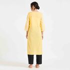 Embroidered Kurta, Yellow, small image number null