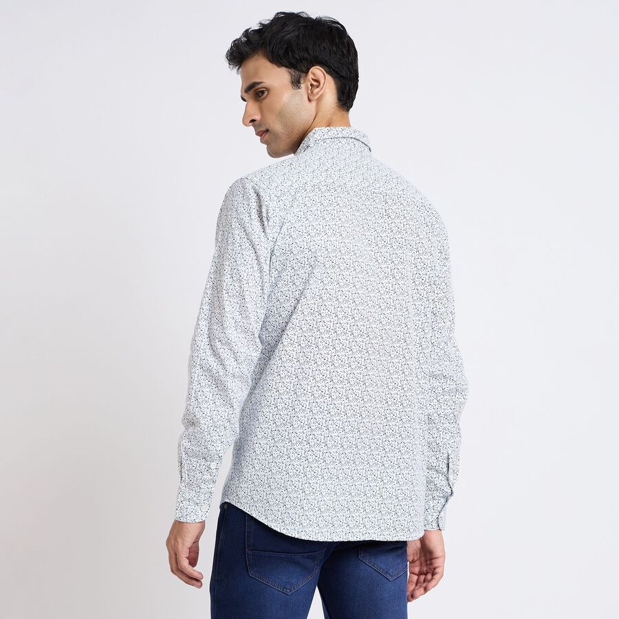 Men's 100% Cotton Casual Shirt, सफ़ेद, large image number null