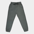 Boys Cotton Solid Joggers, Olive, small image number null