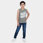 Boys Light Green Round Neck Casual Boys T-Shirt, हल्का हरा, small
