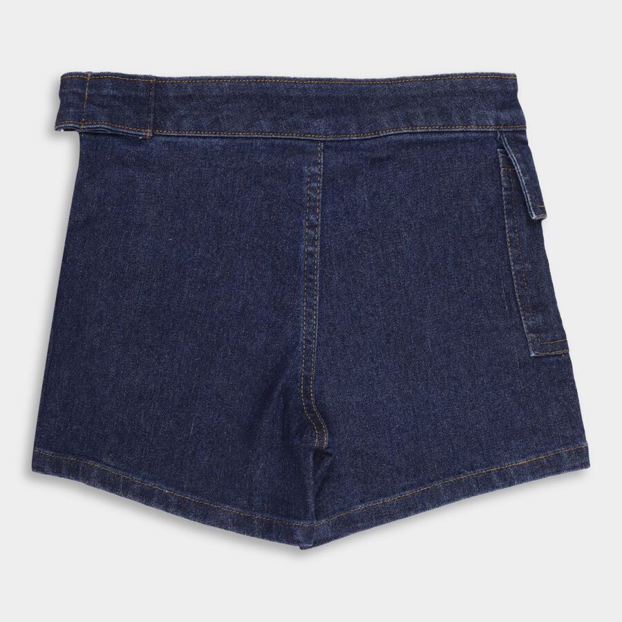 Girls' Shorts, Dark Blue, large image number null