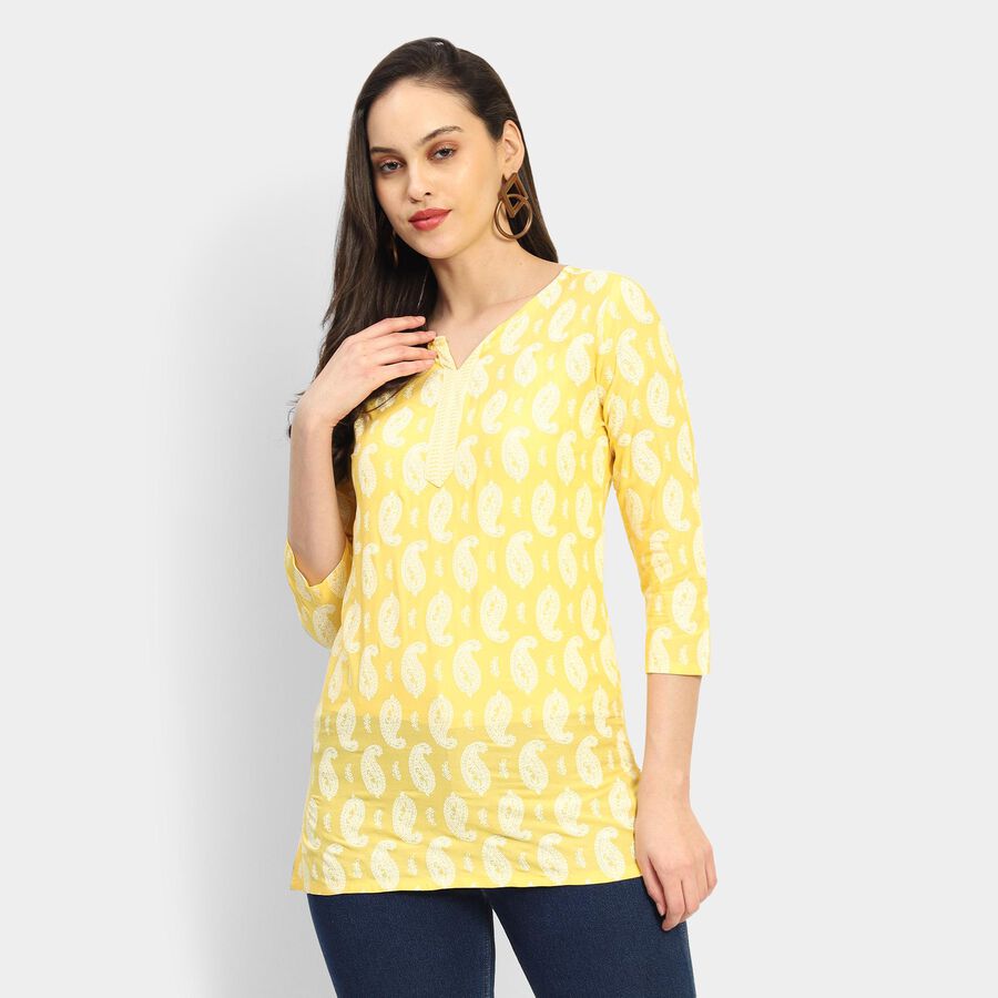 Ladies' Kurti , मस्टर्ड, large image number null