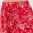 Women's Red Balloon Fit Printed Jogger Harem Pants, Red, small image number null