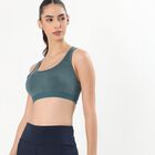 Ladies' Sports Bra, गहरा हरा, small image number null