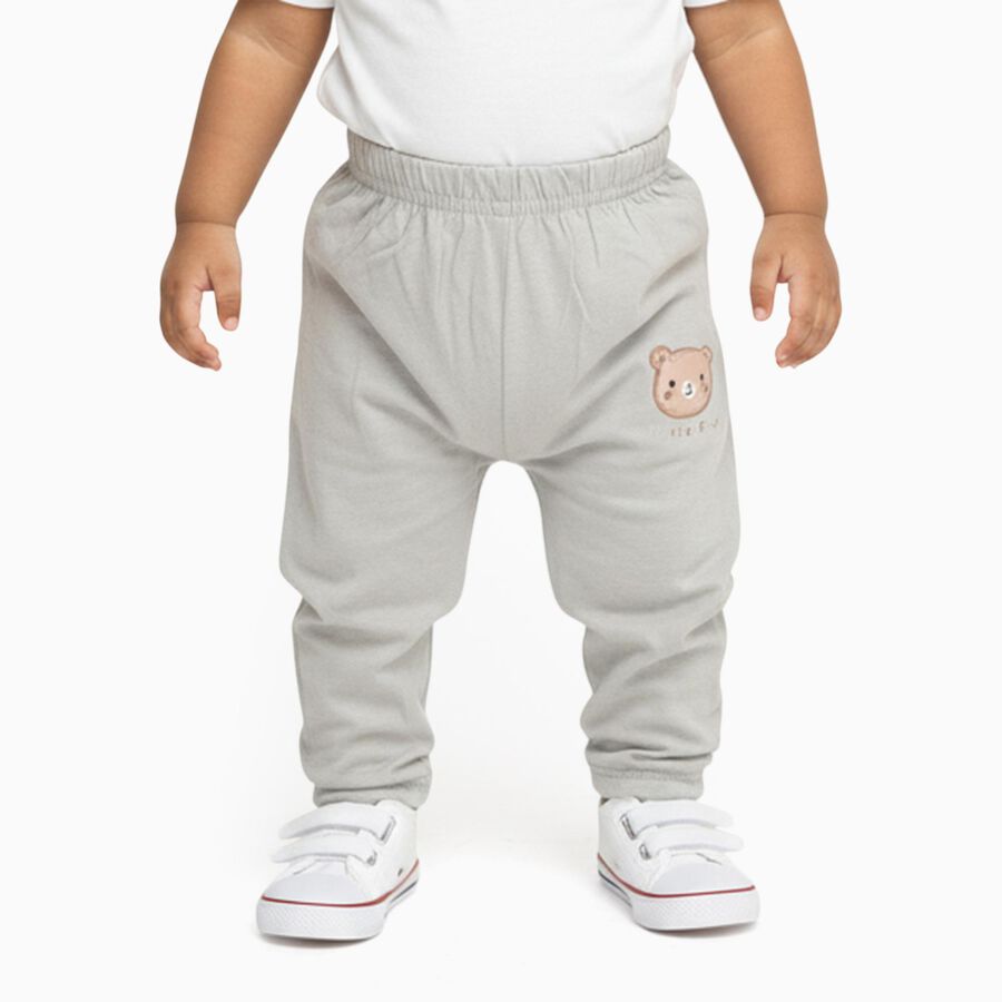 Infants' 100% Cotton Pyjama, Light Grey, large image number null