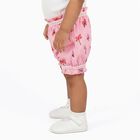 Infant Bright Pink Regular Fit Butterfly Print Bloomers, Pink, small image number null