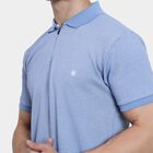 Men's Collared Half Sleeves T-Shirt , हल्का नीला, small image number null