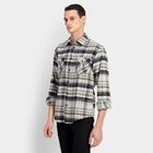 Men's 100% Cotton Casual Shirt, Dark Grey, small image number null
