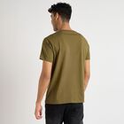 Men's Round Neck Half Sleeves T-Shirt, Olive, small image number null