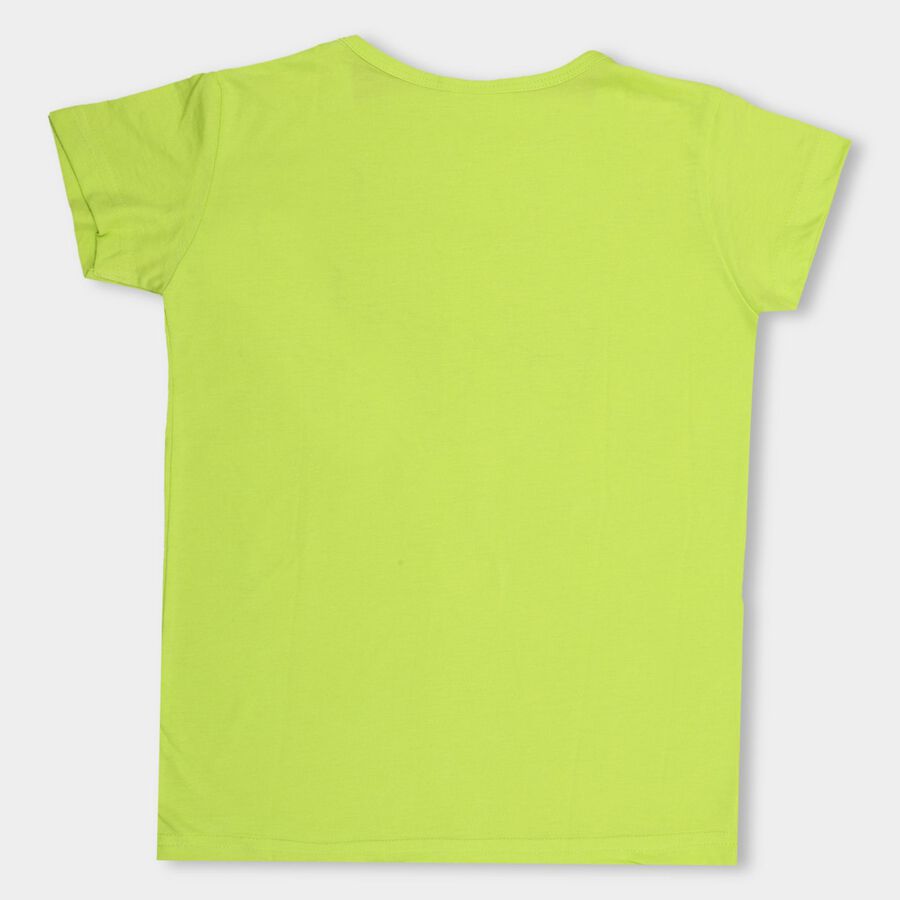 Girls' T-Shirt , हल्का हरा, large image number null