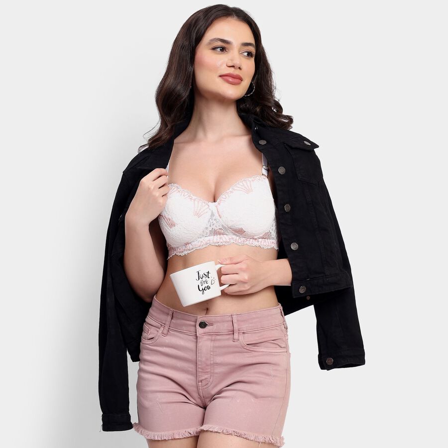Ladies' Padded Bra, सफ़ेद, large image number null