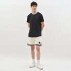 Men's Jet Black Round Neck Casual T-Shirt, Black, small