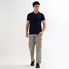 Men's Collared Half Sleeves T-Shirt , Dark Blue, small image number null