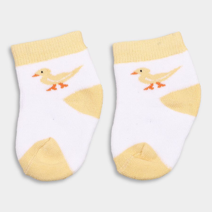 Infants' Socks (Pack of 2), Yellow, large image number null