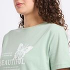 Ladies' Round Neck T-Shirt , हल्का हरा, small