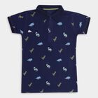 Boys' 100% Cotton Half Sleeves T-Shirt , Navy Blue, small image number null