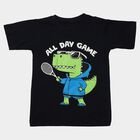Boys' Half Sleeves T-Shirt, Navy Blue, small