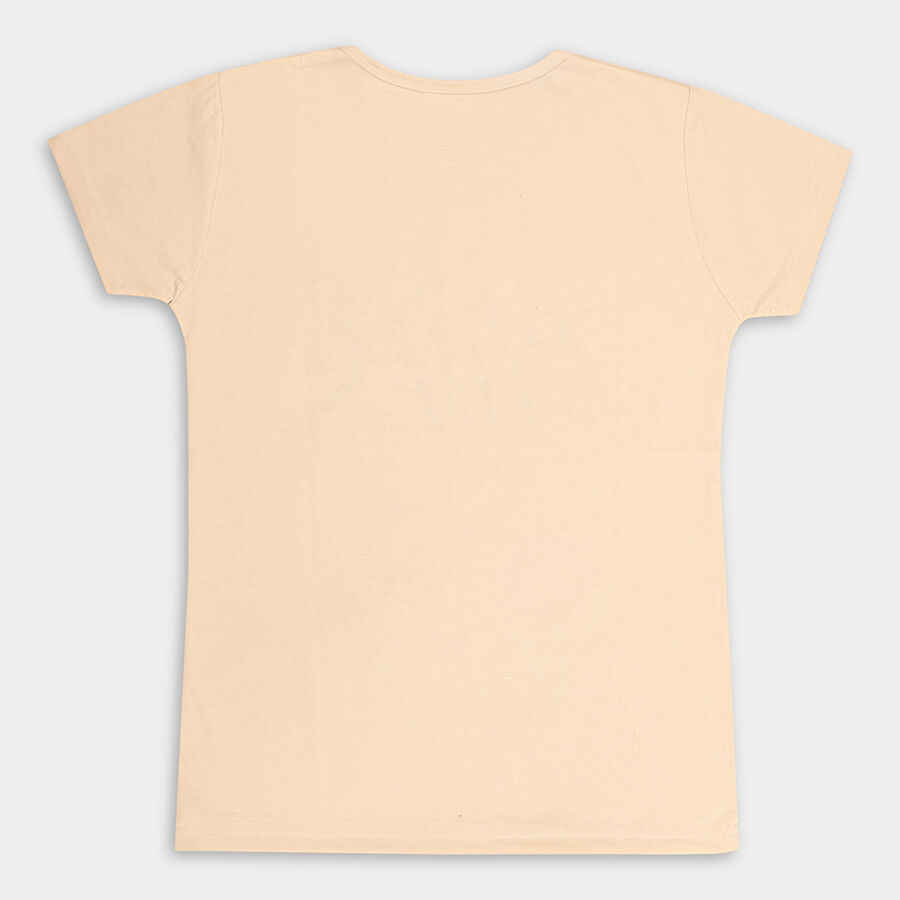 Girls' T-Shirt, गहरा पीला, large image number null