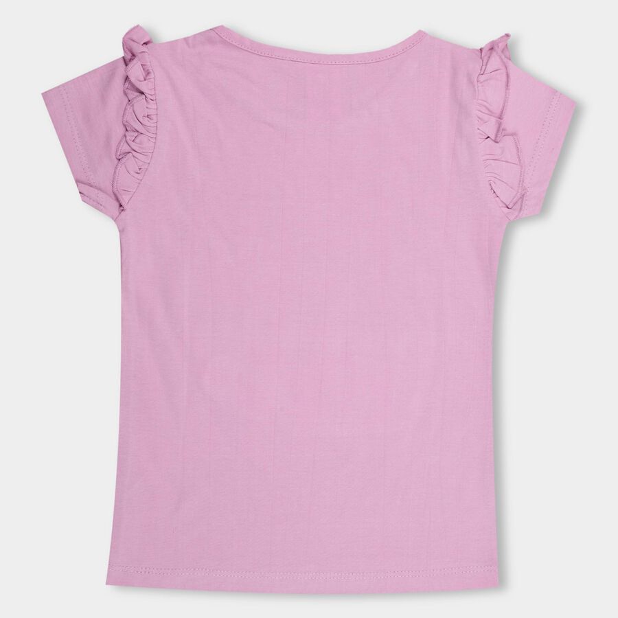 Girls' 100% Cotton T-Shirt , लाइलेक, large image number null