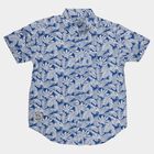 Boys Light Blue Cotton Classic Casual Shirt, Light Blue, small