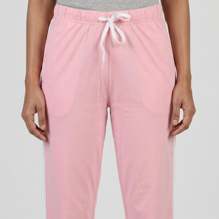 Women's Pink Regular Fit Track Pants, Light Pink, large