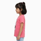Girls' T-Shirt, गुलाबी, small image number null