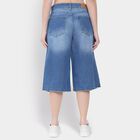 Ladies' 100% Cotton Capri , Mid Blue, small image number null