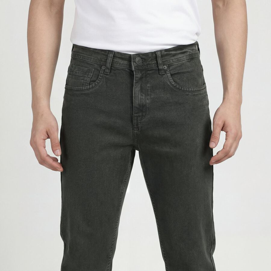 Men's Oilve Slim Fit Jeans, Olive, large
