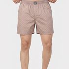 Men's Dark Grey Relaxed Fit Printed Boxers, Dark Grey, small