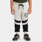 Boys Ecru Melange Jogger Graphic Printed Pyjama, Ecru Melange, small