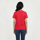 Women's Fuchsia Round Neck Regular T-Shirt, Fuchsia, small