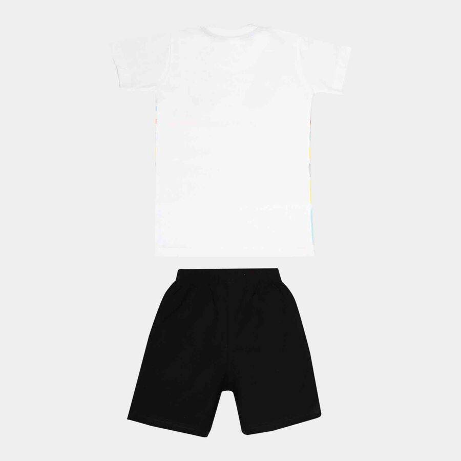 Boys Cotton Baba Suit, White, large image number null