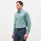 Men's Teal Classic Formal Shirt, टील ब्लू, small
