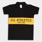 Boys' Cotton T-Shirt, Black, small image number null