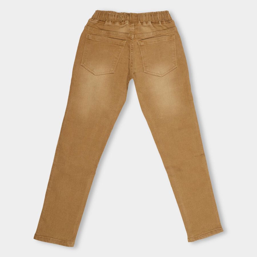 Boys' Camel Slim Fit Washed Jeans, गहरा पीला, large image number null
