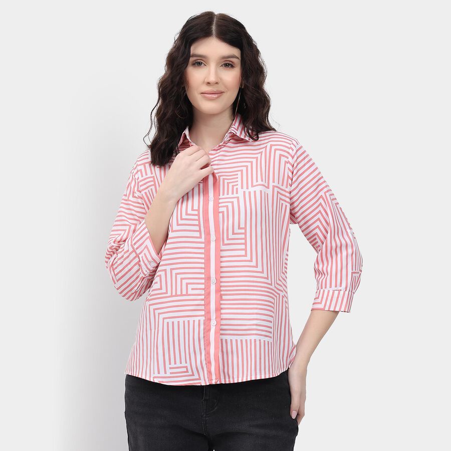 Ladies' Shirt, गुलाबी, large