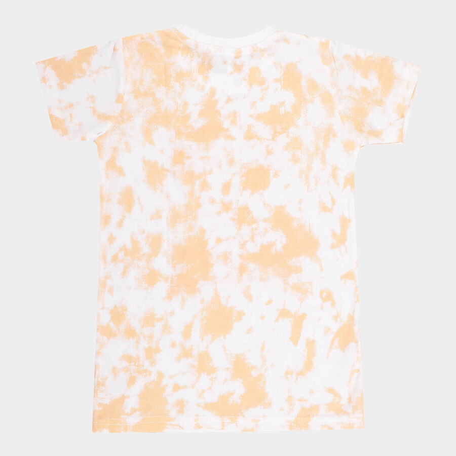 Boys Round Neck T-Shirt, नारंगी, large image number null
