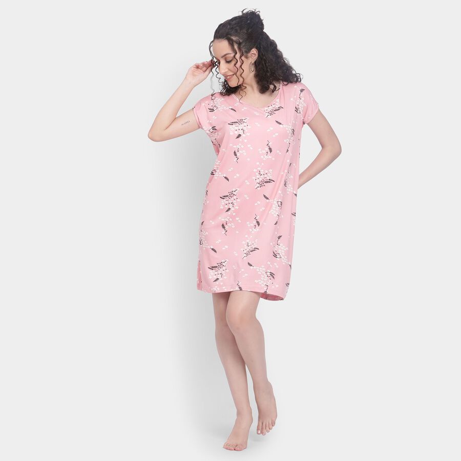 Ladies' Nighty , Light Pink, large image number null