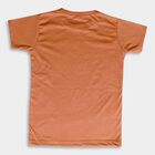 Boys' Half Sleeves T-Shirt , Rust, small image number null